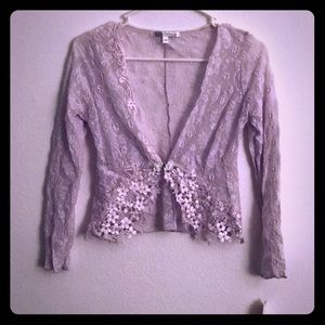 Athena lace hand embroidered jacket